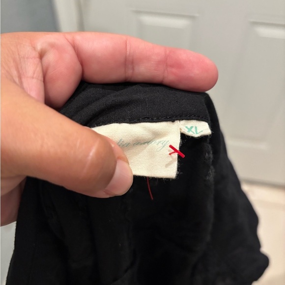 Julia Amory Black Embroidered Swizzle Mini Shirt Tunic Dress - Picture 4 of 5